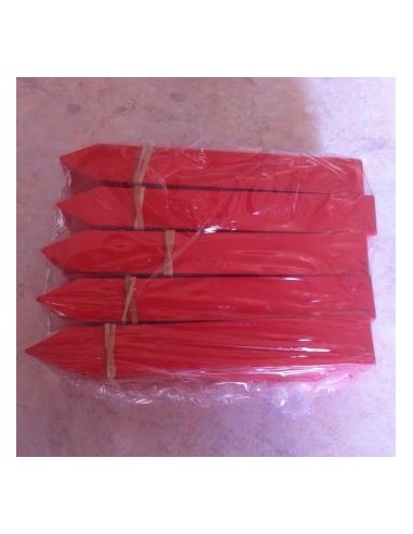 50 Etiquettes à piquer en PVC souple - longueur 12cm