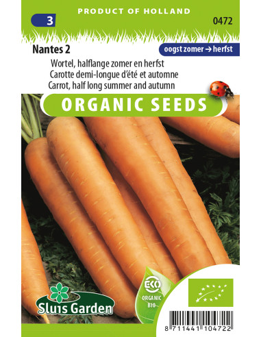 Semences bio Carotte Nantaise 2