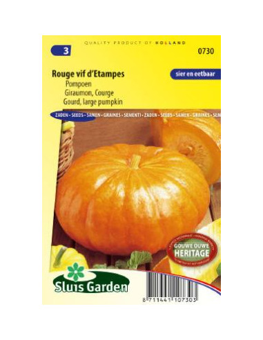 Semences Potiron Rouge Vif d'Etampes